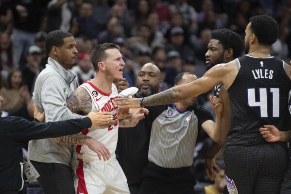 Rockets Kings players fined 2 suspended for altercation AP News